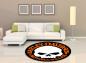 Preview: Harley Davidson Skull Logo round carpet!